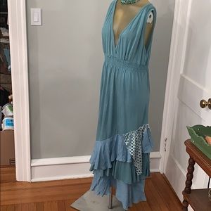 Noelle Maxi Dress Multi Fabric Hanging Size L/XL